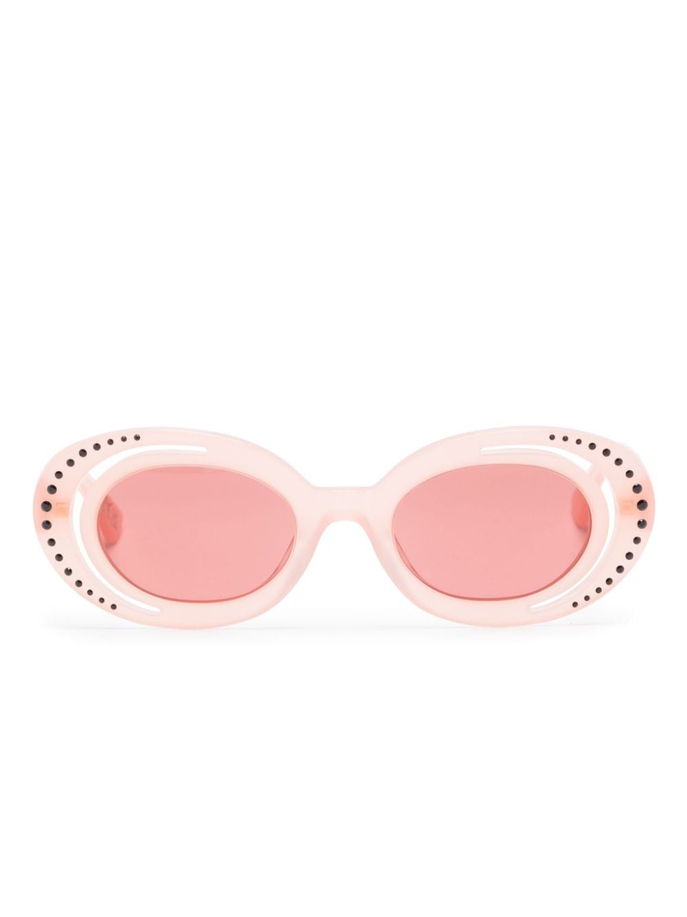 Marni Eyewear crystal-embellished round-frame sunglasses - Pink von Marni Eyewear