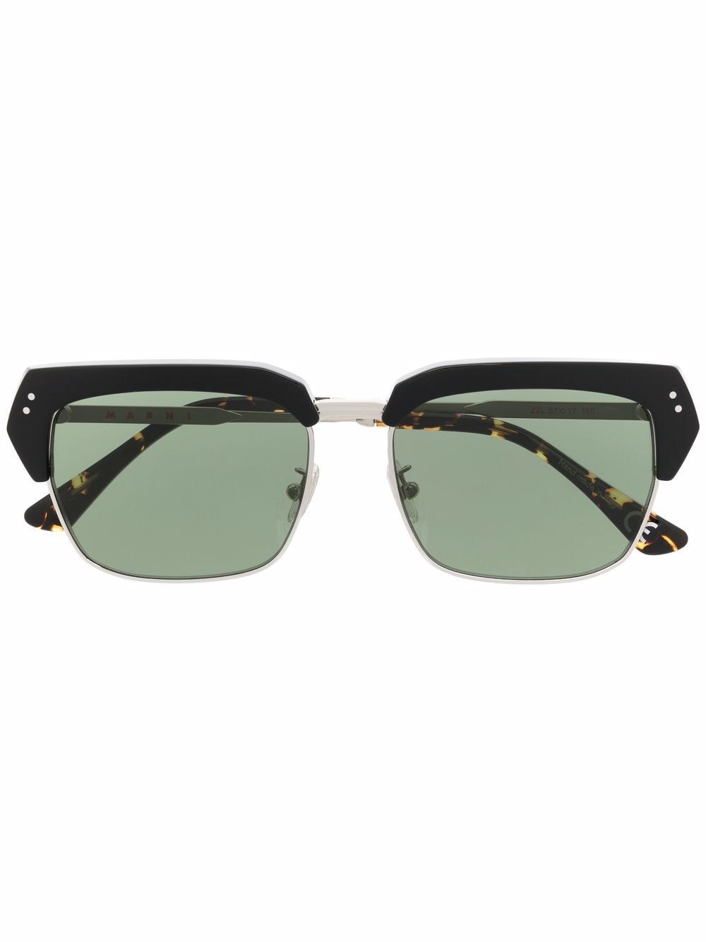 Marni Eyewear debossed logo sunglasses - Silver von Marni Eyewear