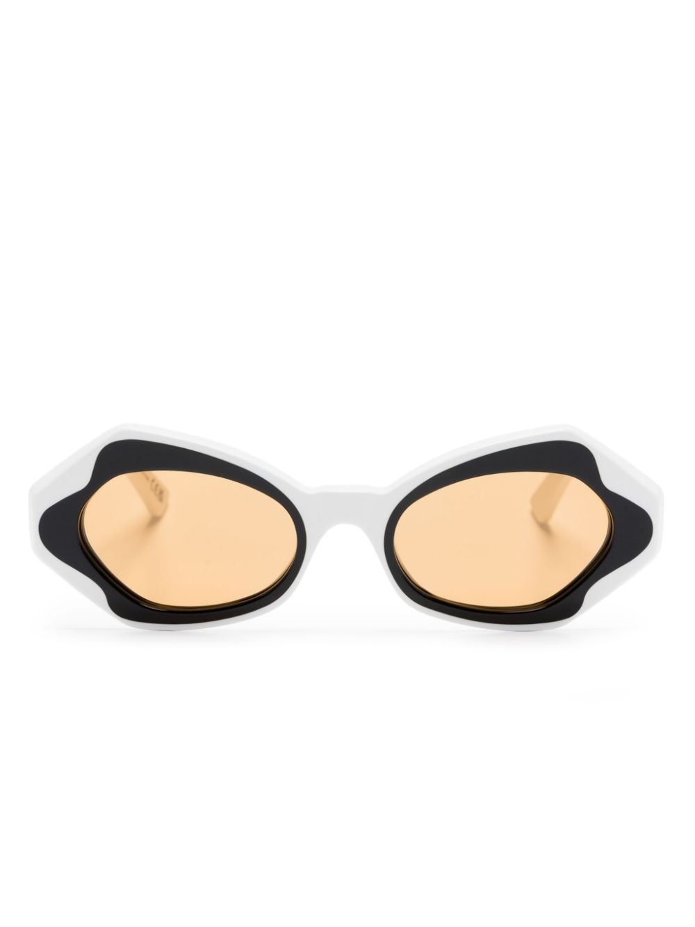 Marni Eyewear oval-frame sunglasses - White von Marni Eyewear