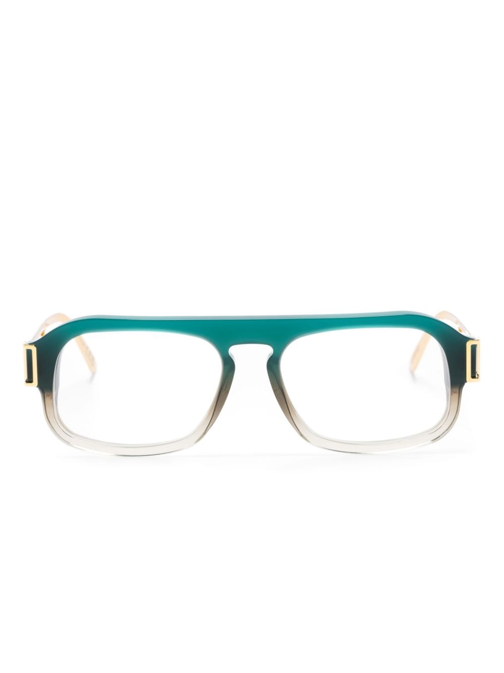 Marni Eyewear rectangle-frame glasses - Green von Marni Eyewear
