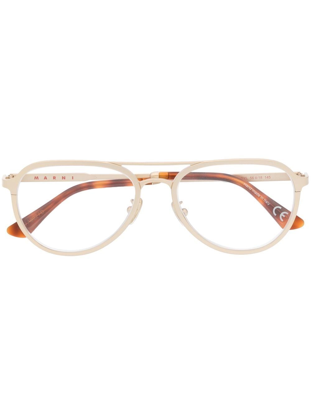 Marni Eyewear round-frame glasses - Gold von Marni Eyewear