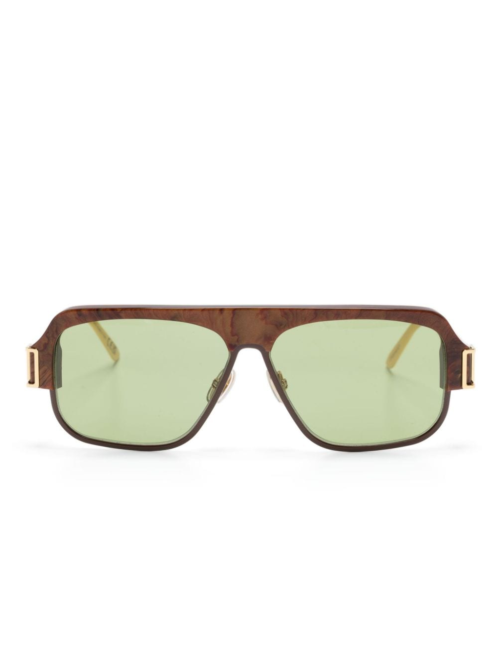 Marni Eyewear tinted pilot-frame sunglasses - Brown von Marni Eyewear