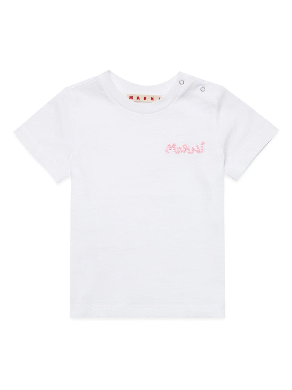 Marni Kids Chain logo-print cotton T-shirt - White von Marni Kids