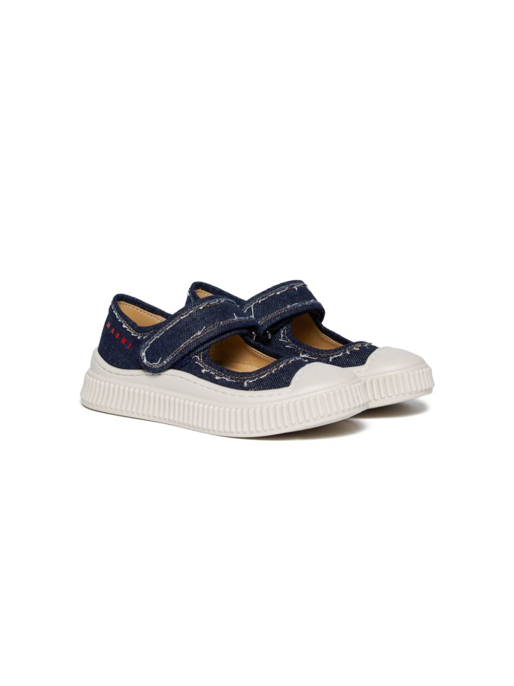 Marni Kids Pablo Mary Jane denim sneakers - Blue von Marni Kids