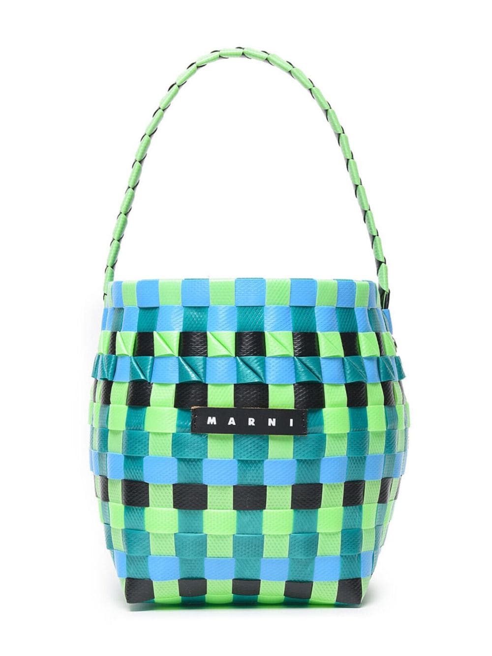 Marni Kids Pod woven bucket bag - Green von Marni Kids