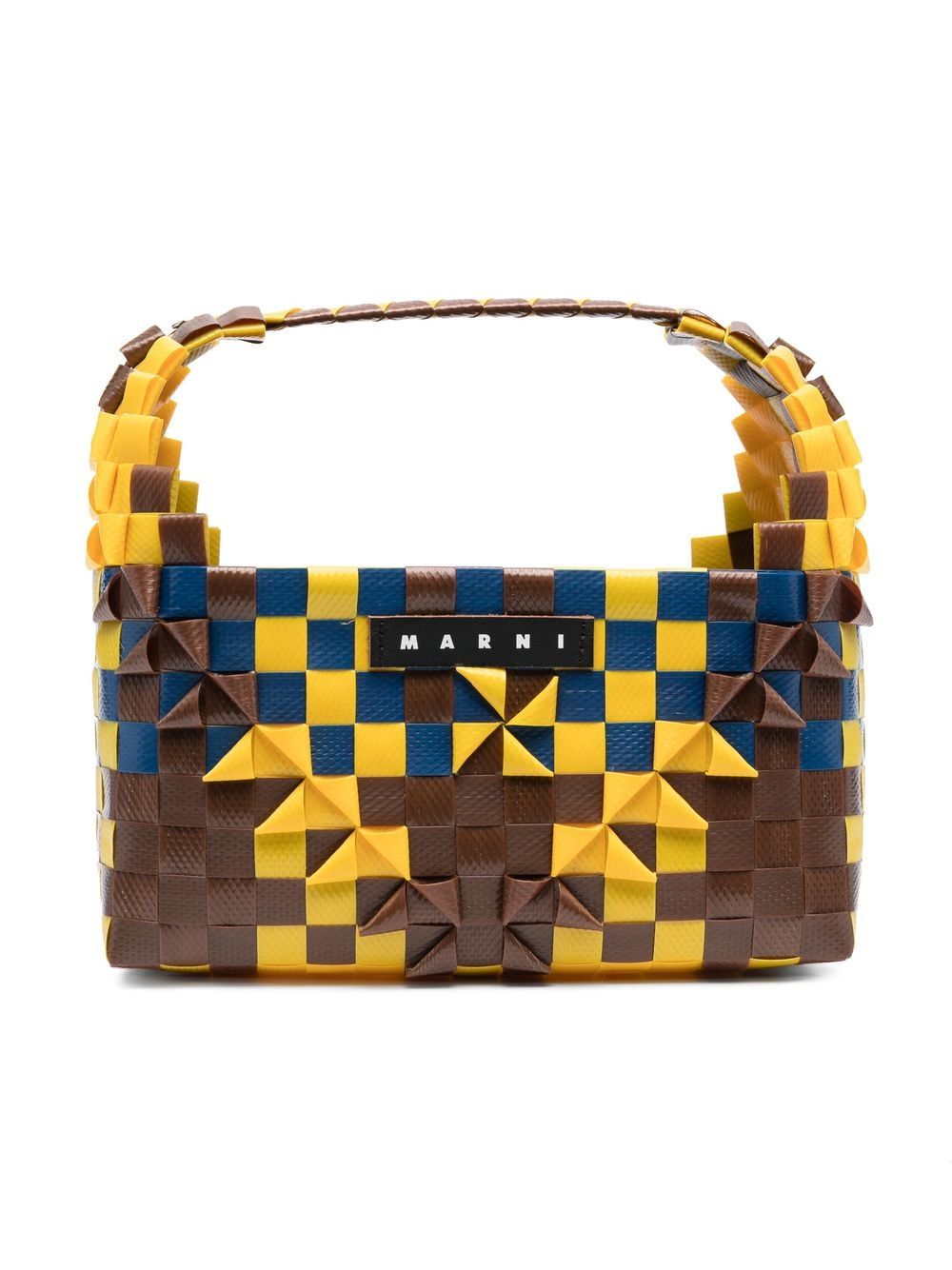 Marni Kids Rainbow interwoven shoulder bag - Yellow von Marni Kids