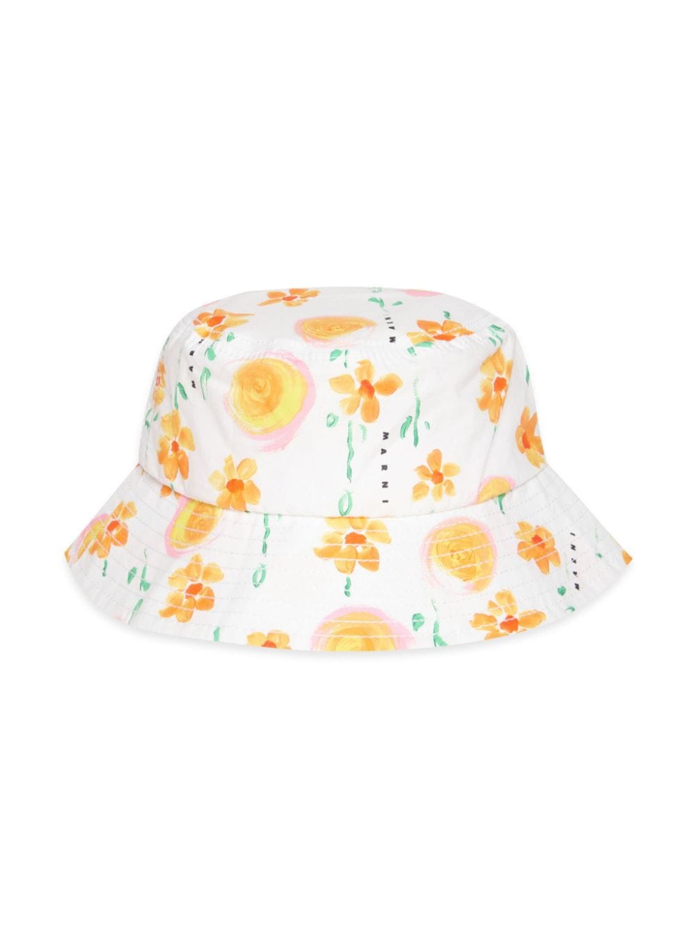 Marni Kids Sunny Day cotton bucket hat - White von Marni Kids