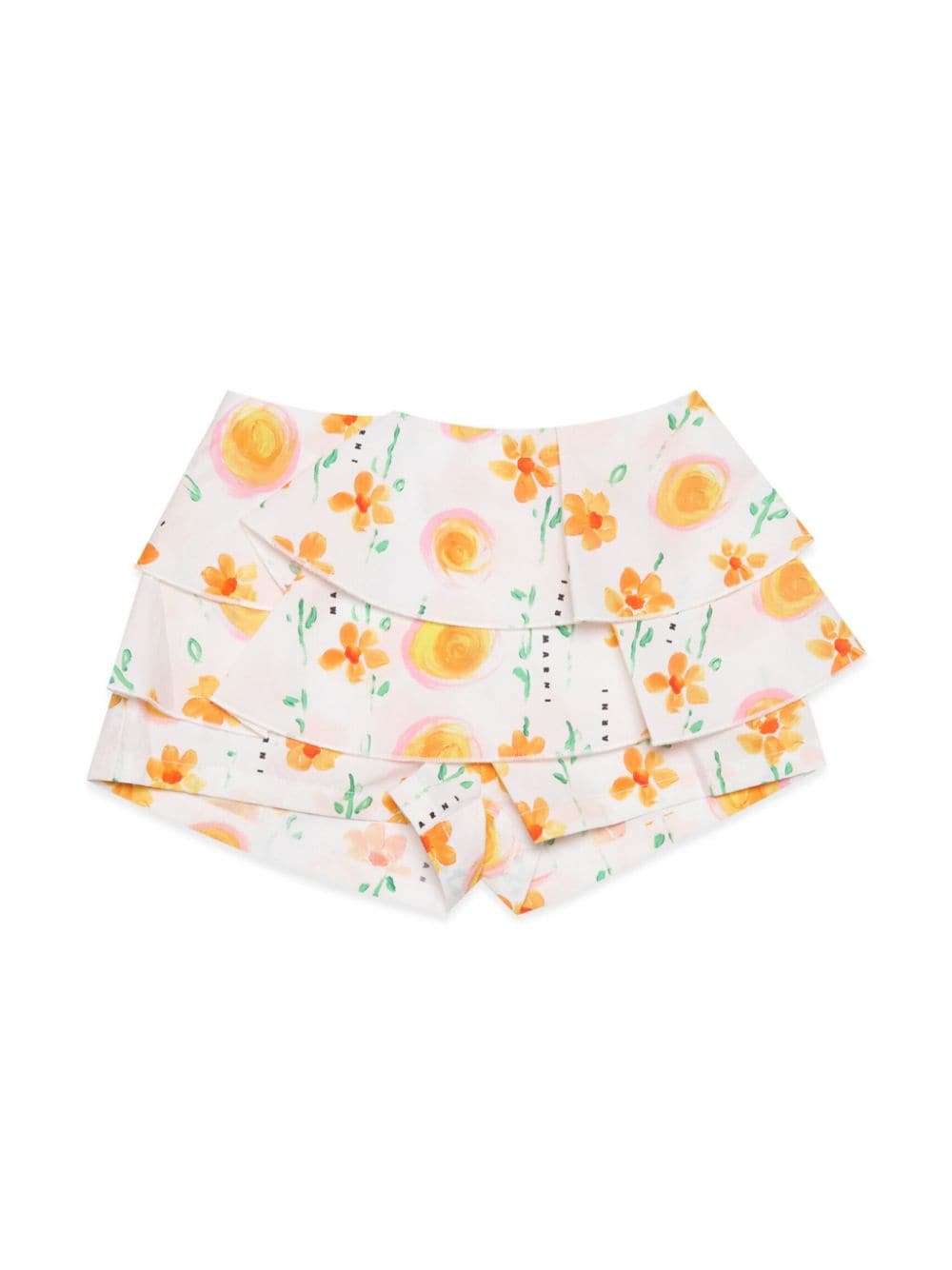 Marni Kids Sunny Day floral-print shorts - White von Marni Kids