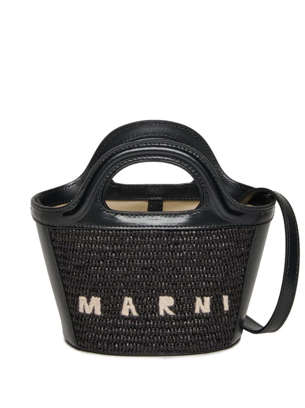 Marni Kids Tropicalia logo-embroidered bag - Black von Marni Kids