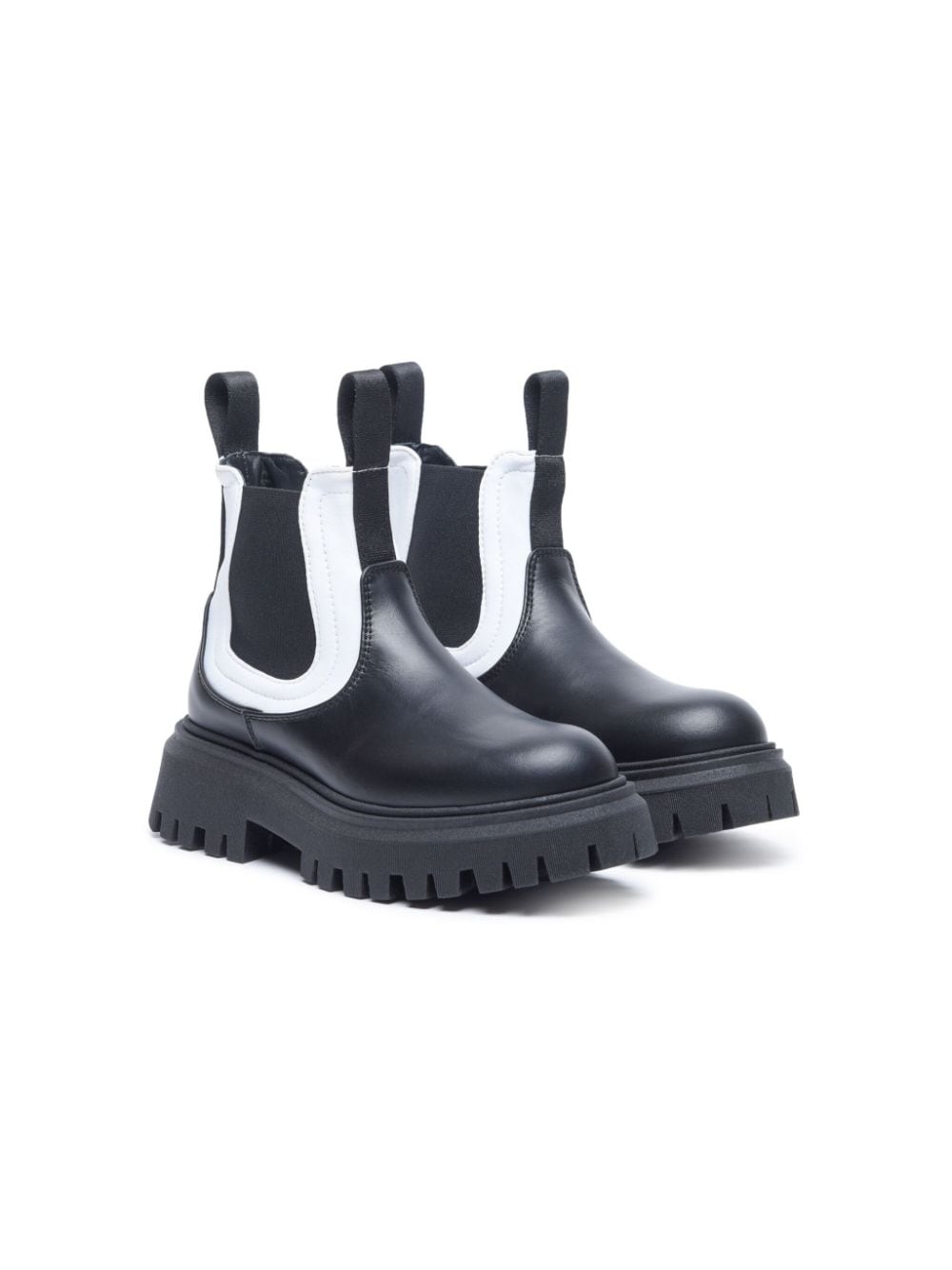 Marni Kids chunky ankle leather boots - Black von Marni Kids