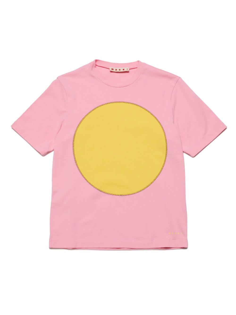 Marni Kids circle-panel jersey T-shirt - Pink von Marni Kids