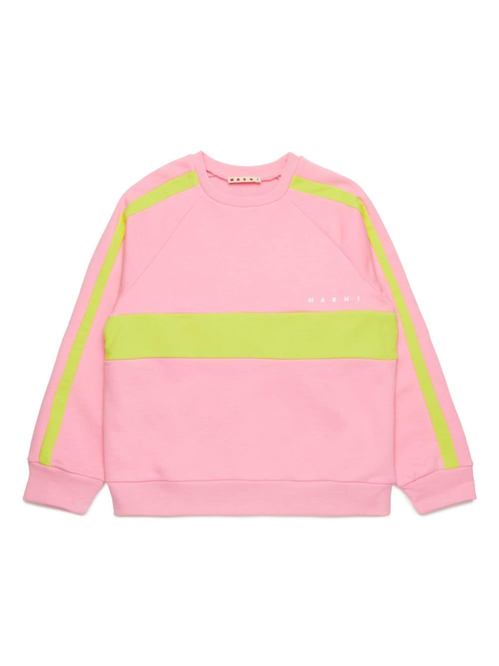 Marni Kids colour-block cotton sweatshirt - Pink von Marni Kids