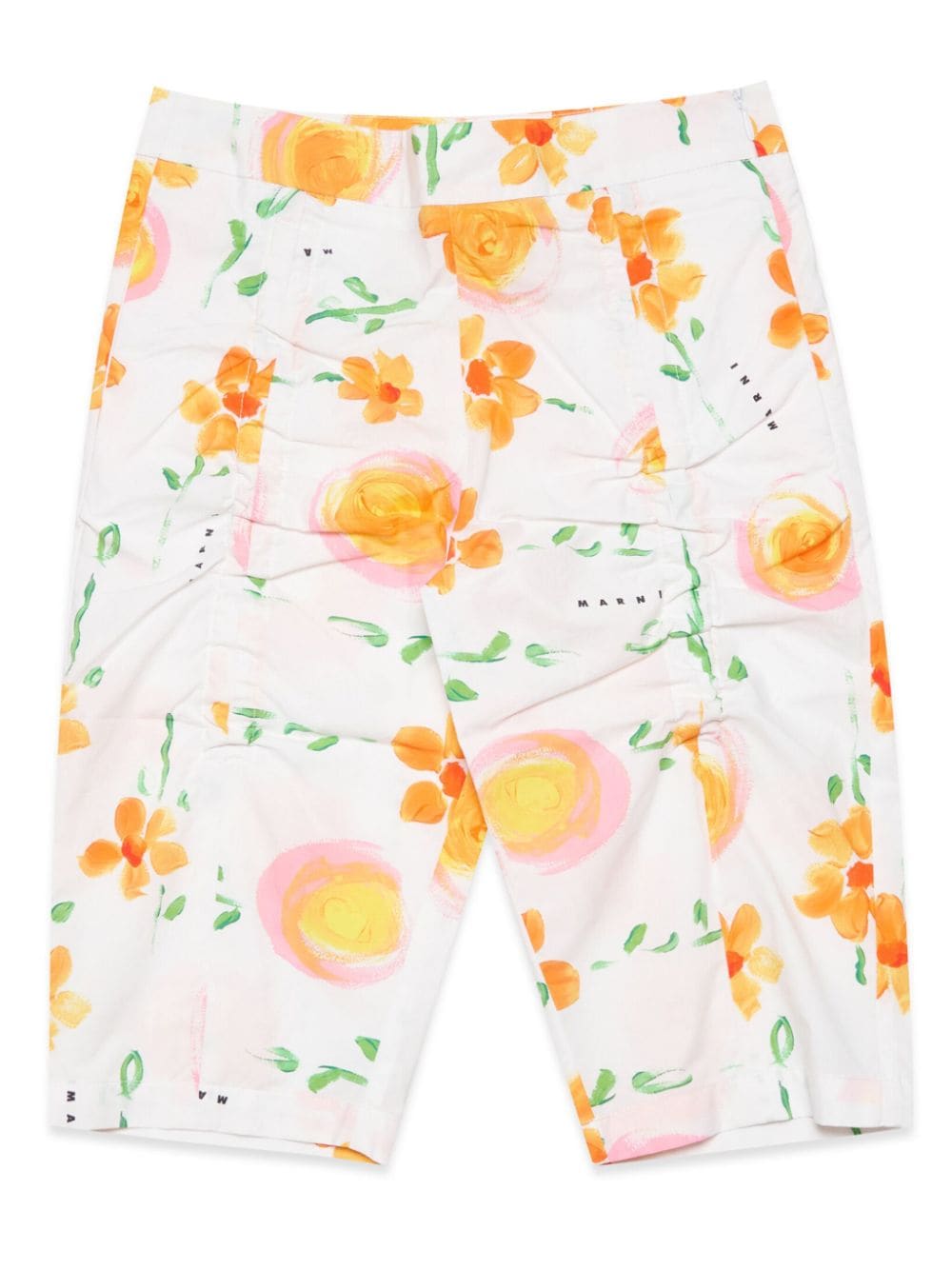 Marni Kids Sunny Day poplin shorts - White von Marni Kids