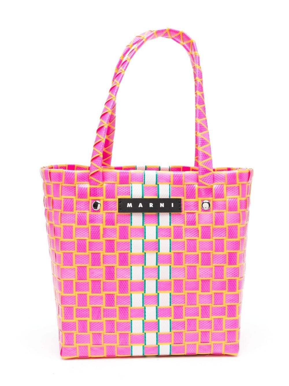 Marni Kids interwoven box-basket bag - Pink von Marni Kids