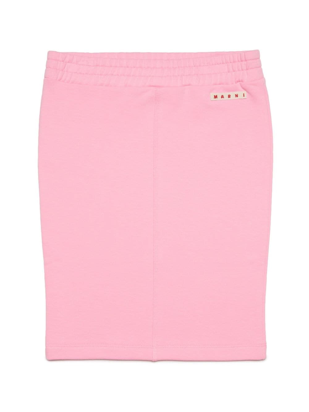 Marni Kids logo-appliqué cotton pencil skirt - Pink von Marni Kids