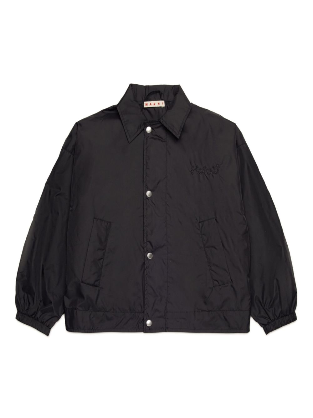 Marni Kids embroidered windbreaker jacket - Black von Marni Kids