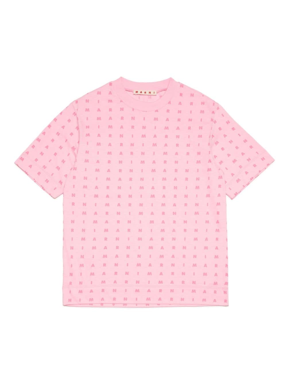 Marni Kids logo-print cotton T-shirt - Pink von Marni Kids
