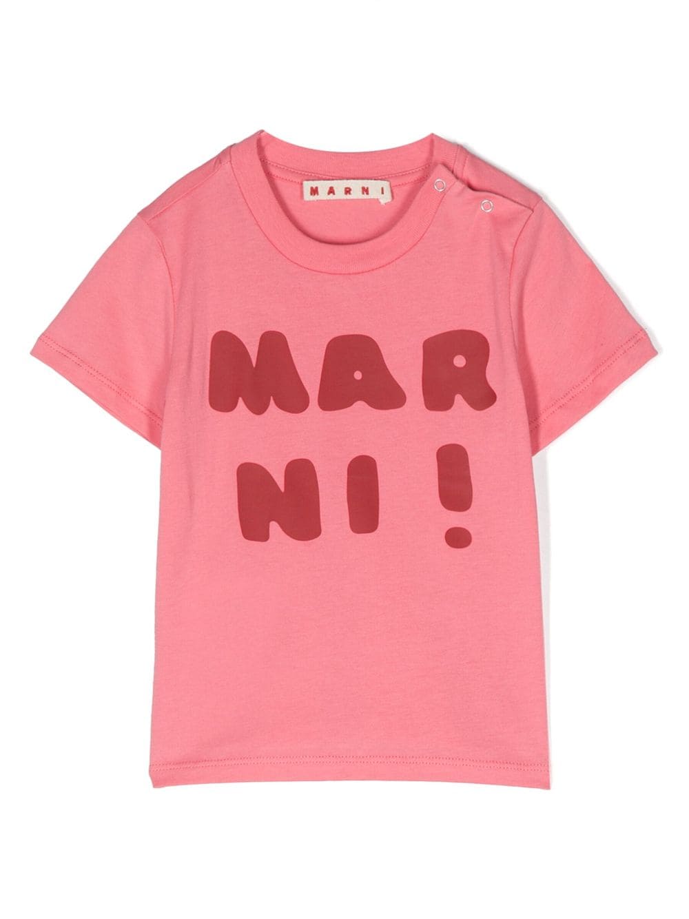 Marni Kids logo-print cotton T-shirt - Pink von Marni Kids