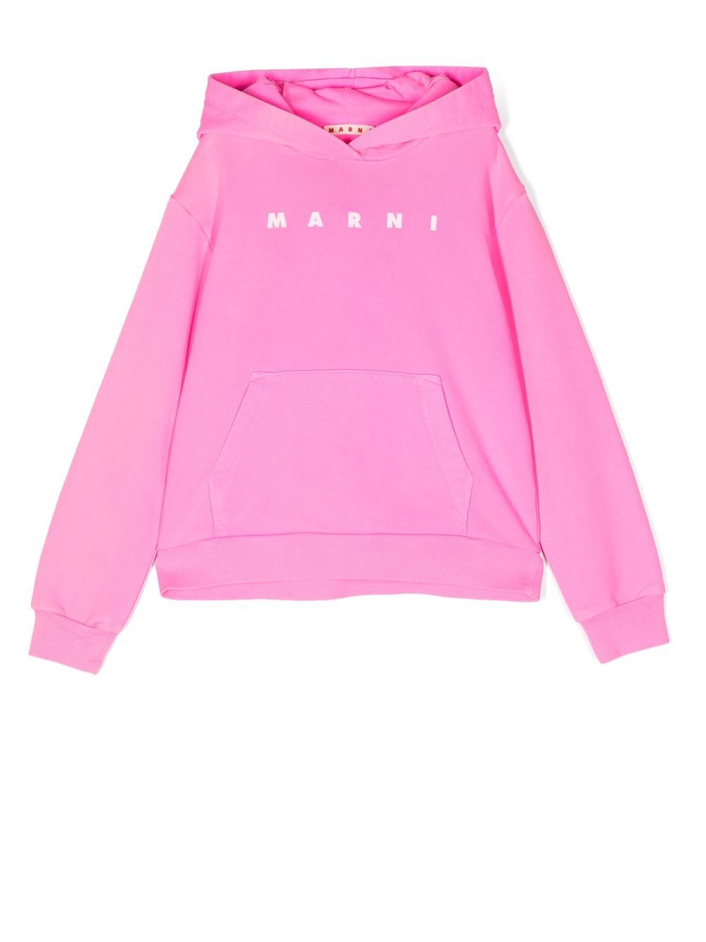 Marni Kids logo-print cotton hoodie - Pink von Marni Kids