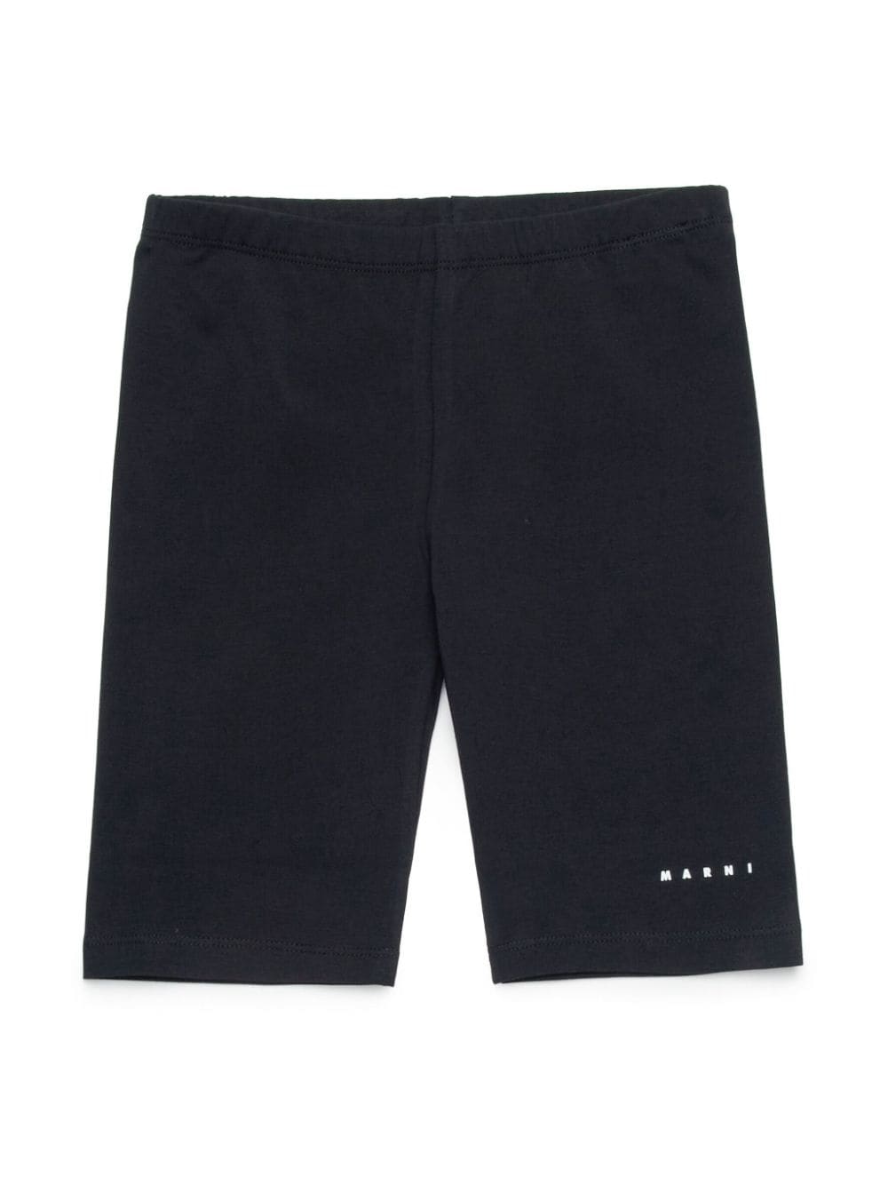 Marni Kids logo-print cotton shorts - Black von Marni Kids