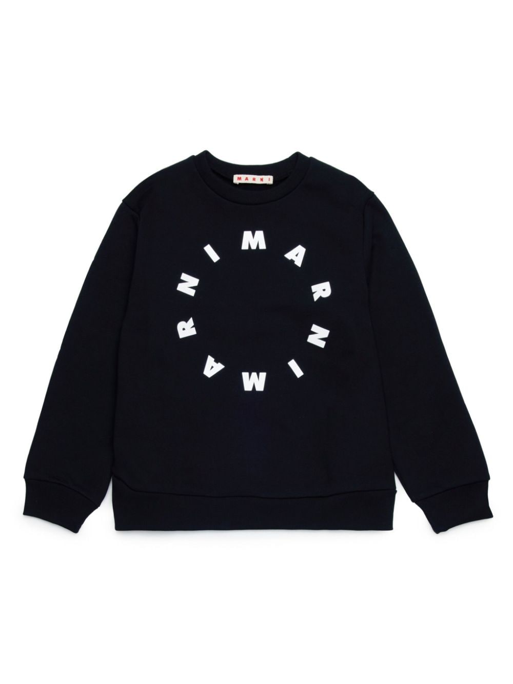 Marni Kids logo-print cotton sweatshirt - Black von Marni Kids