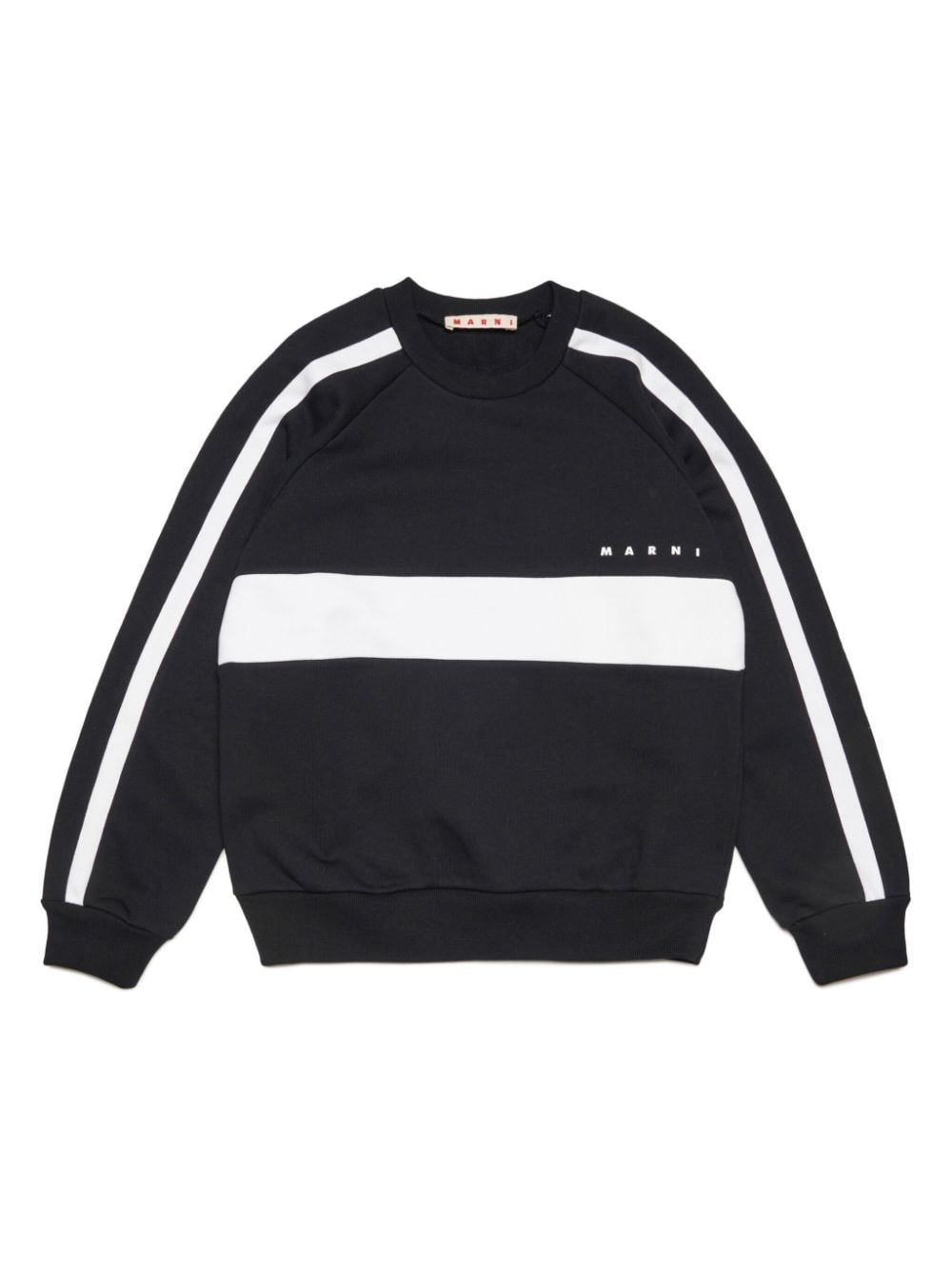 Marni Kids logo-print cotton sweatshirt - Black von Marni Kids