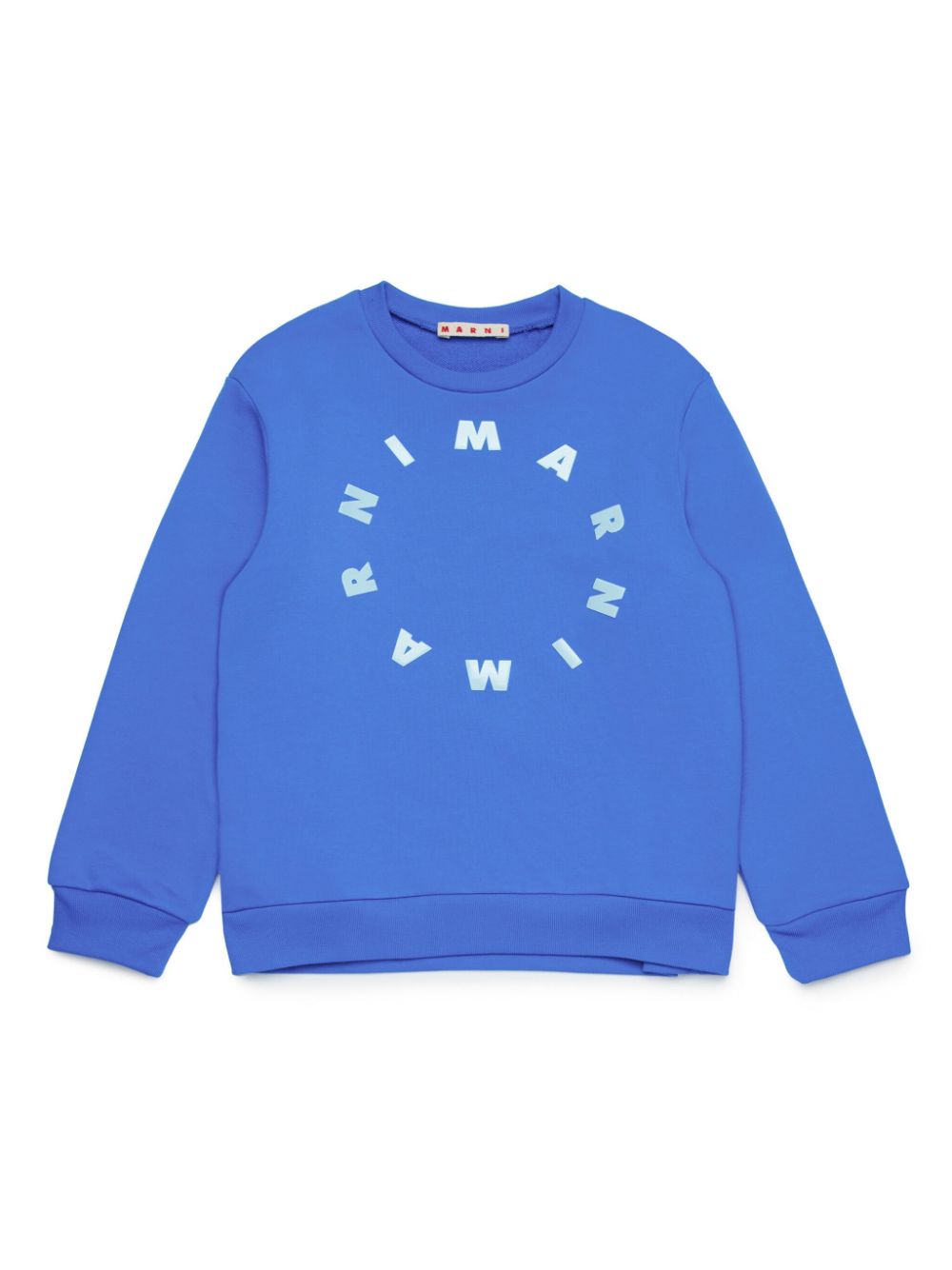 Marni Kids logo-print cotton sweatshirt - Blue von Marni Kids