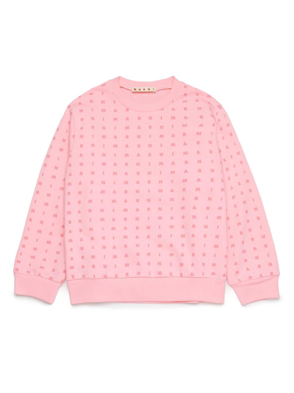 Marni Kids logo-print cotton sweatshirt - Pink von Marni Kids
