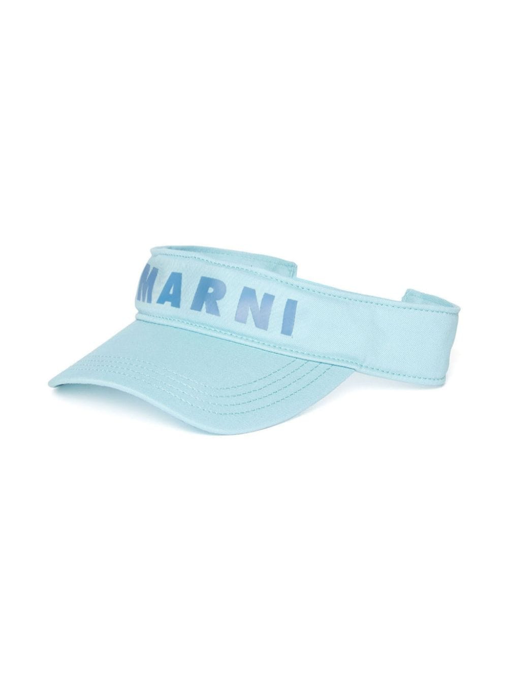 Marni Kids logo-print cotton visor - Blue von Marni Kids