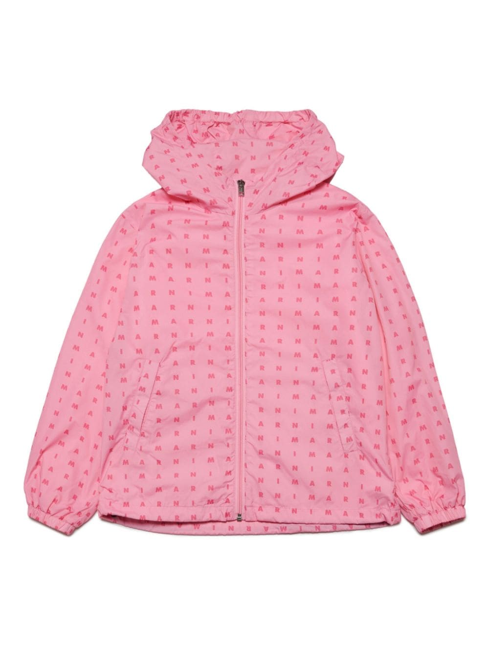 Marni Kids logo-print hooded jacket - Pink von Marni Kids