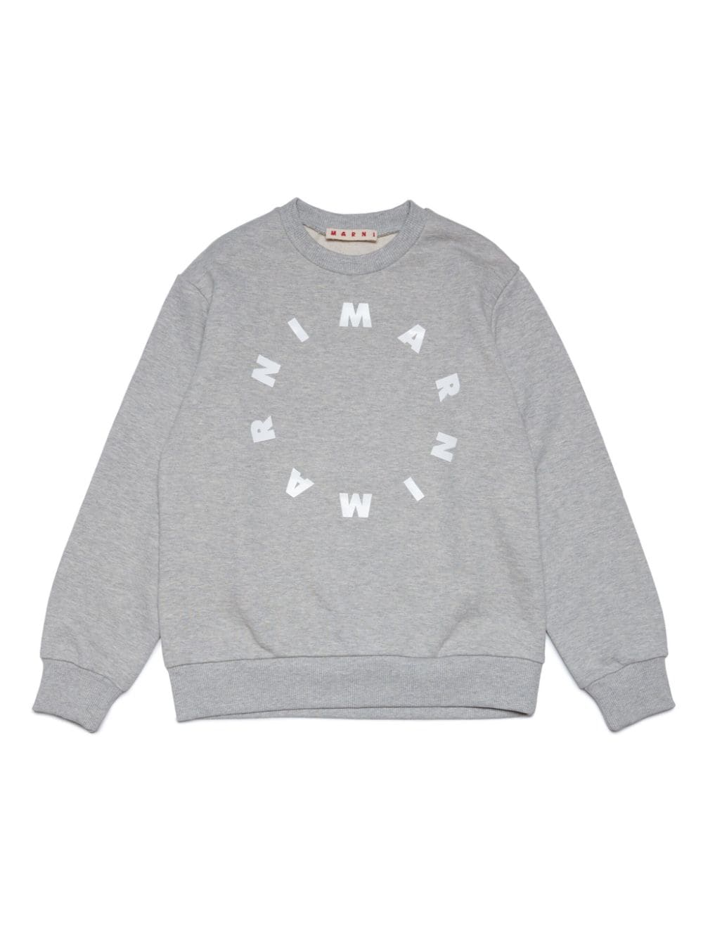 Marni Kids logo-print jersey sweatshirt - Grey von Marni Kids