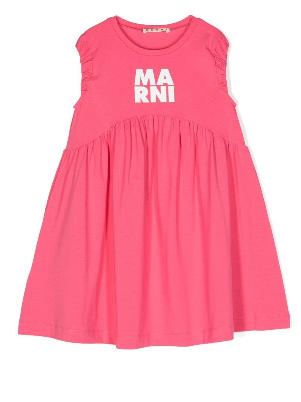 Marni Kids logo-print sleeveless dress - Pink von Marni Kids