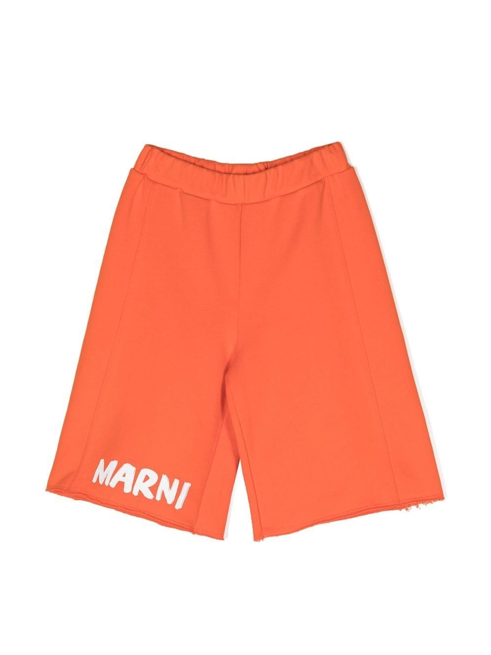 Marni Kids logo-print track shorts - Orange von Marni Kids