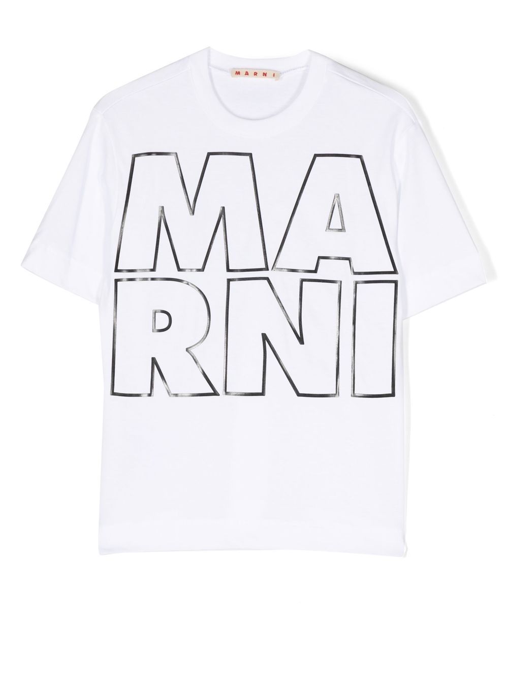 Marni Kids logo-print short-sleeve T-shirt - White von Marni Kids