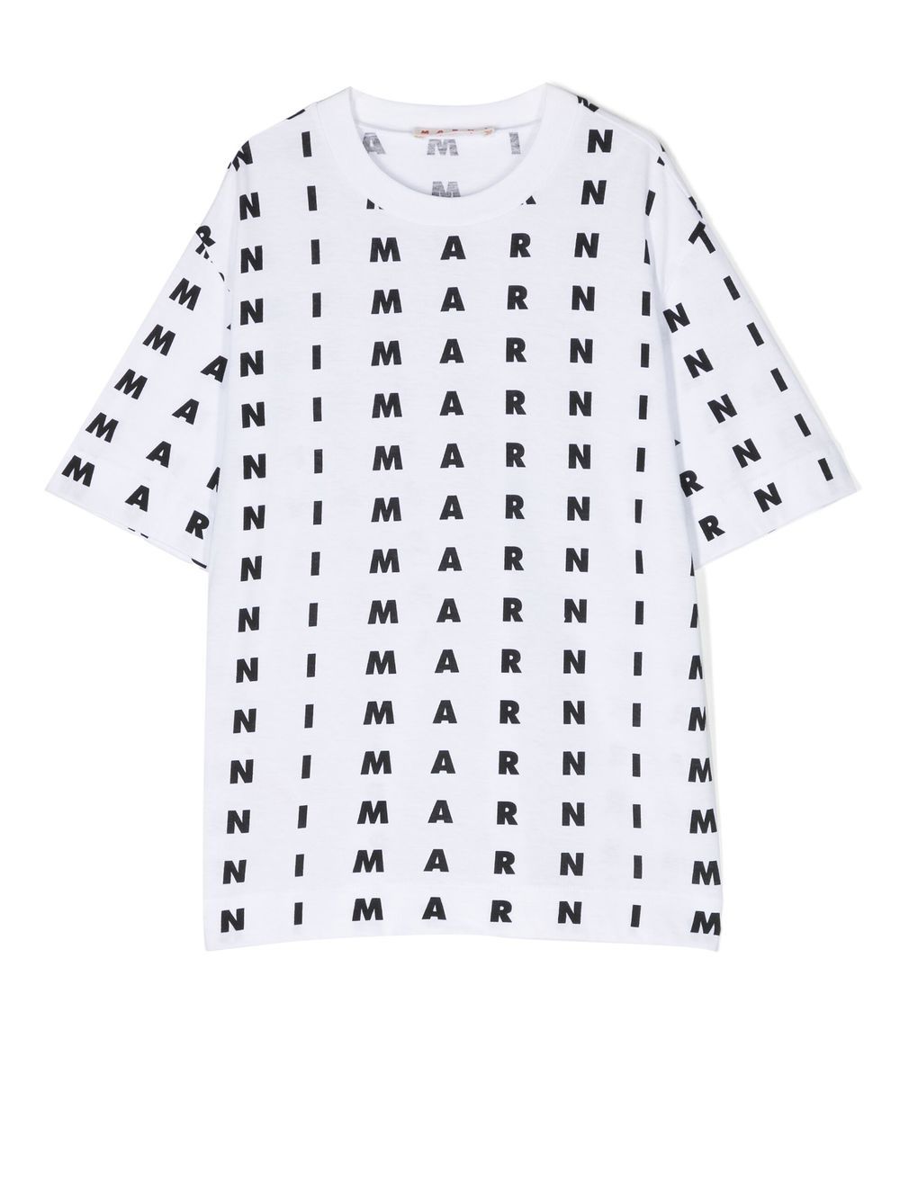 Marni Kids monogram-print short-sleeve T-shirt - White von Marni Kids