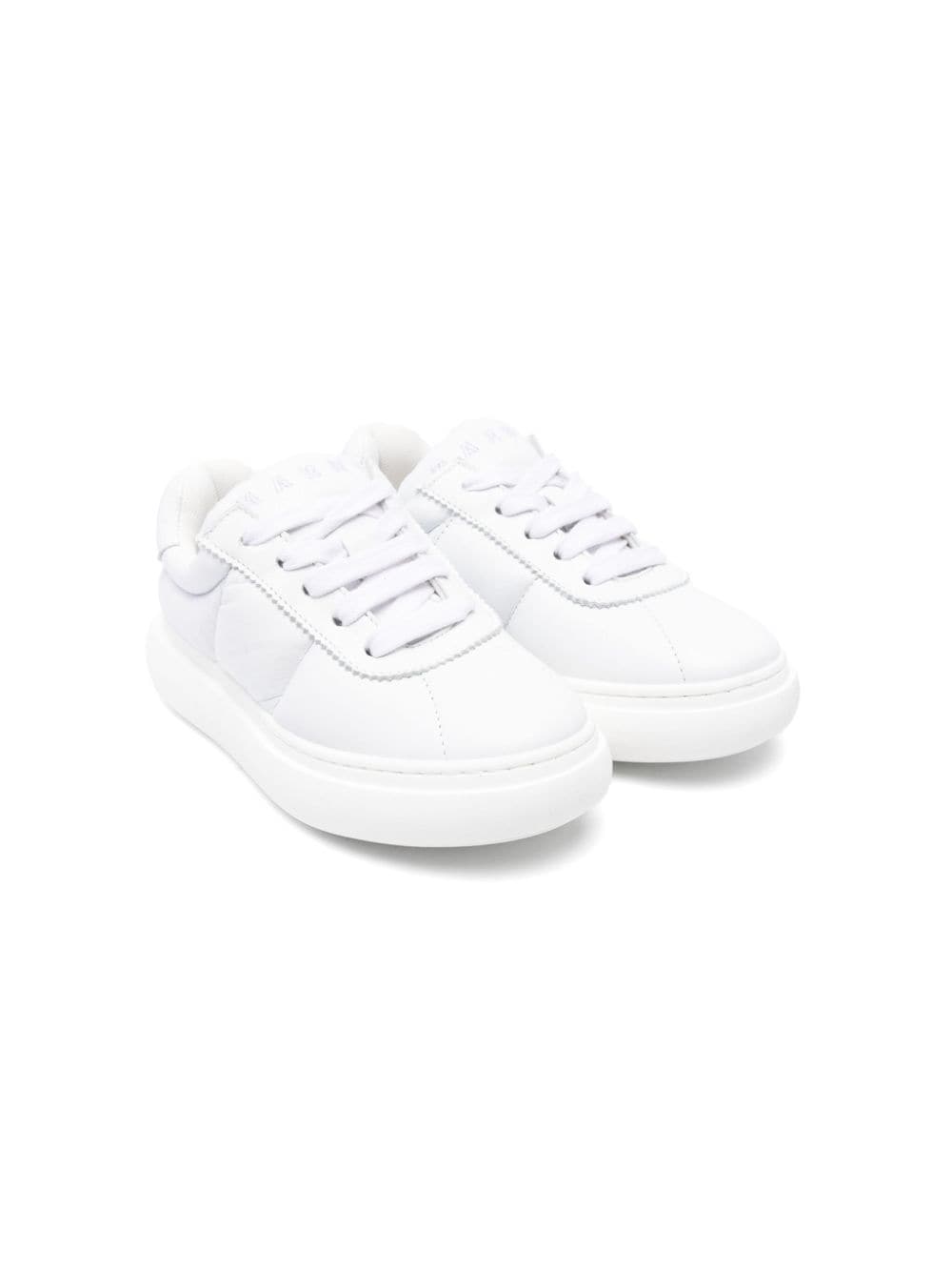 Marni Kids padded lace-up sneakers - White von Marni Kids