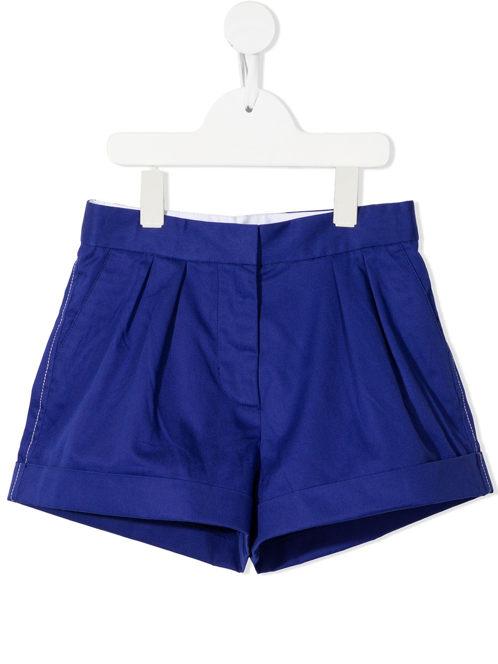 Marni Kids pleated cotton shorts - Blue von Marni Kids