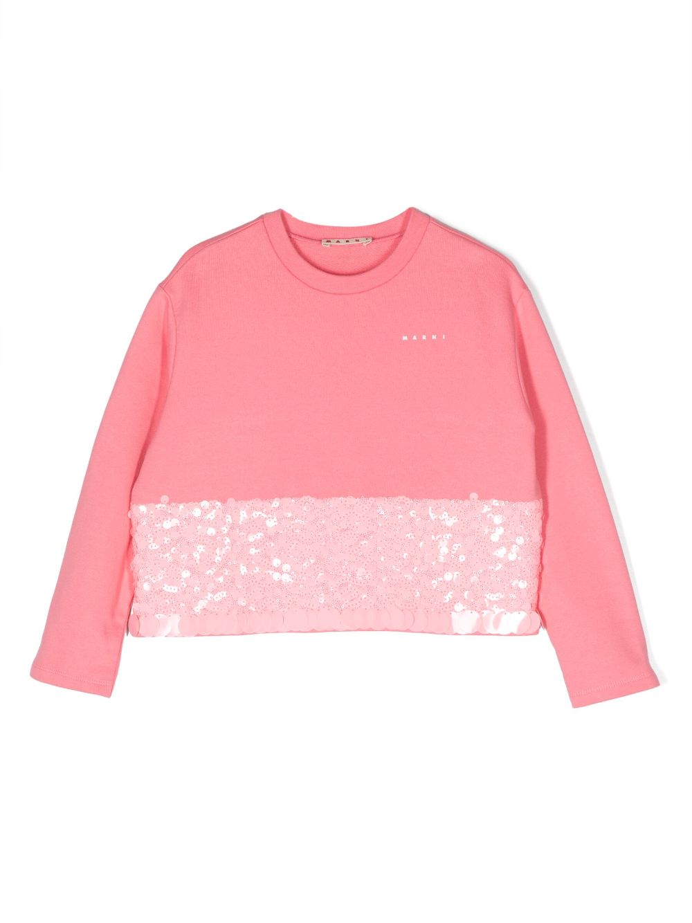 Marni Kids sequinned cotton sweatshirt - Pink von Marni Kids