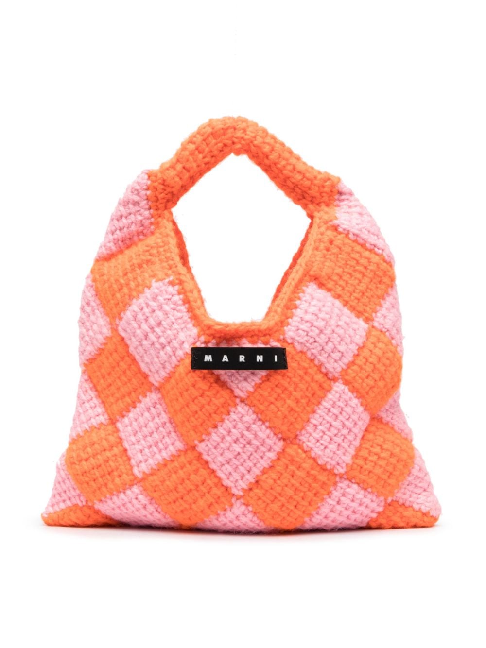 Marni Kids small Market Diamond crochet bag - Pink von Marni Kids