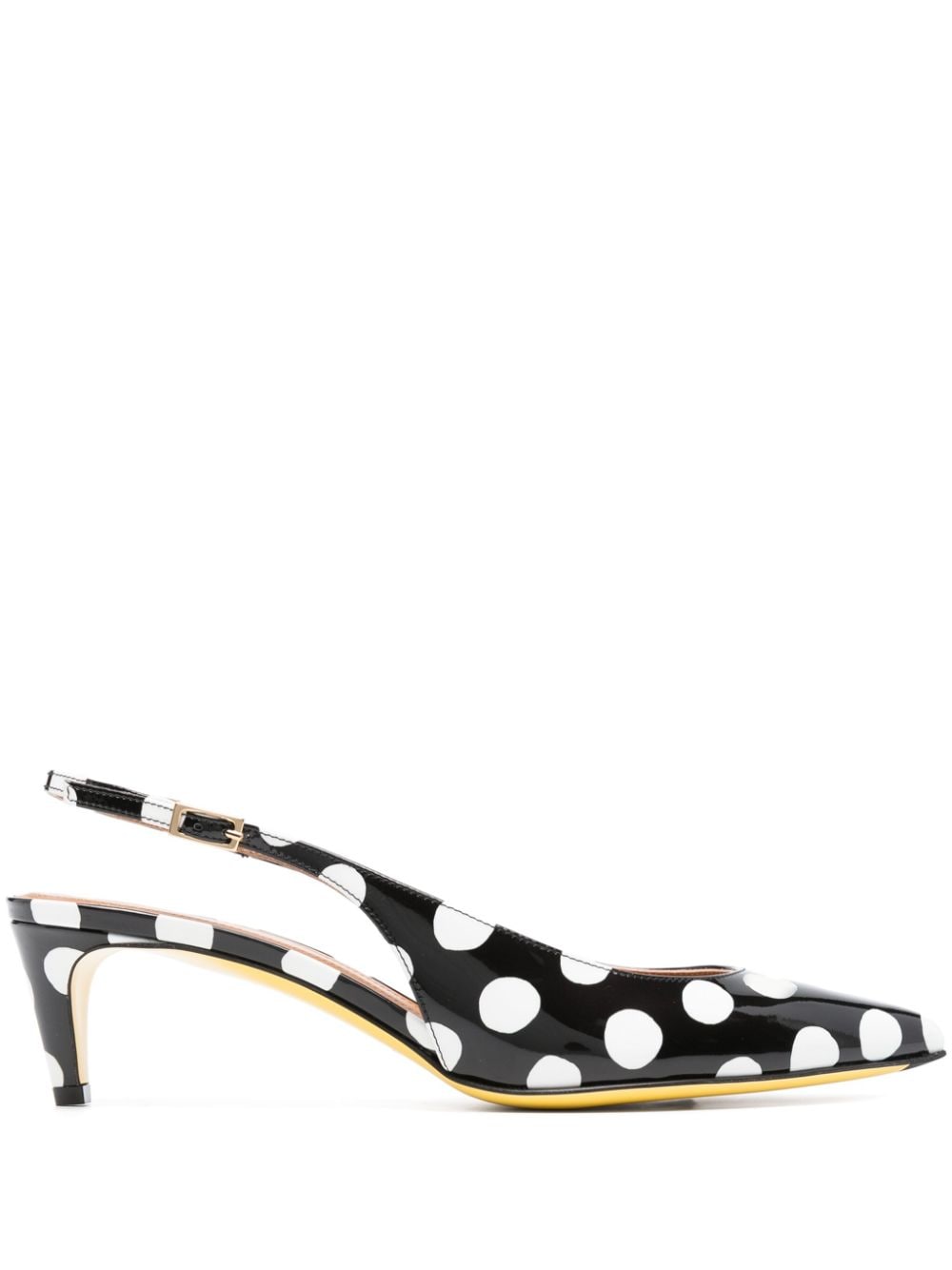 Marni 55mm polka dot slingback pumps - Black von Marni