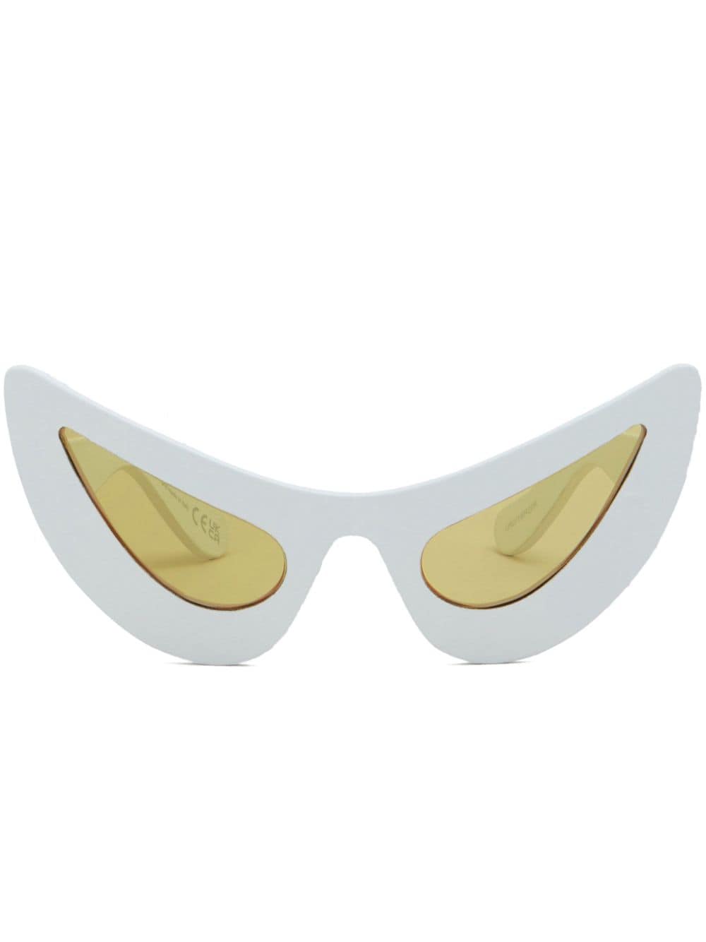 Marni Char Dham cat-eye sunglasses - White von Marni