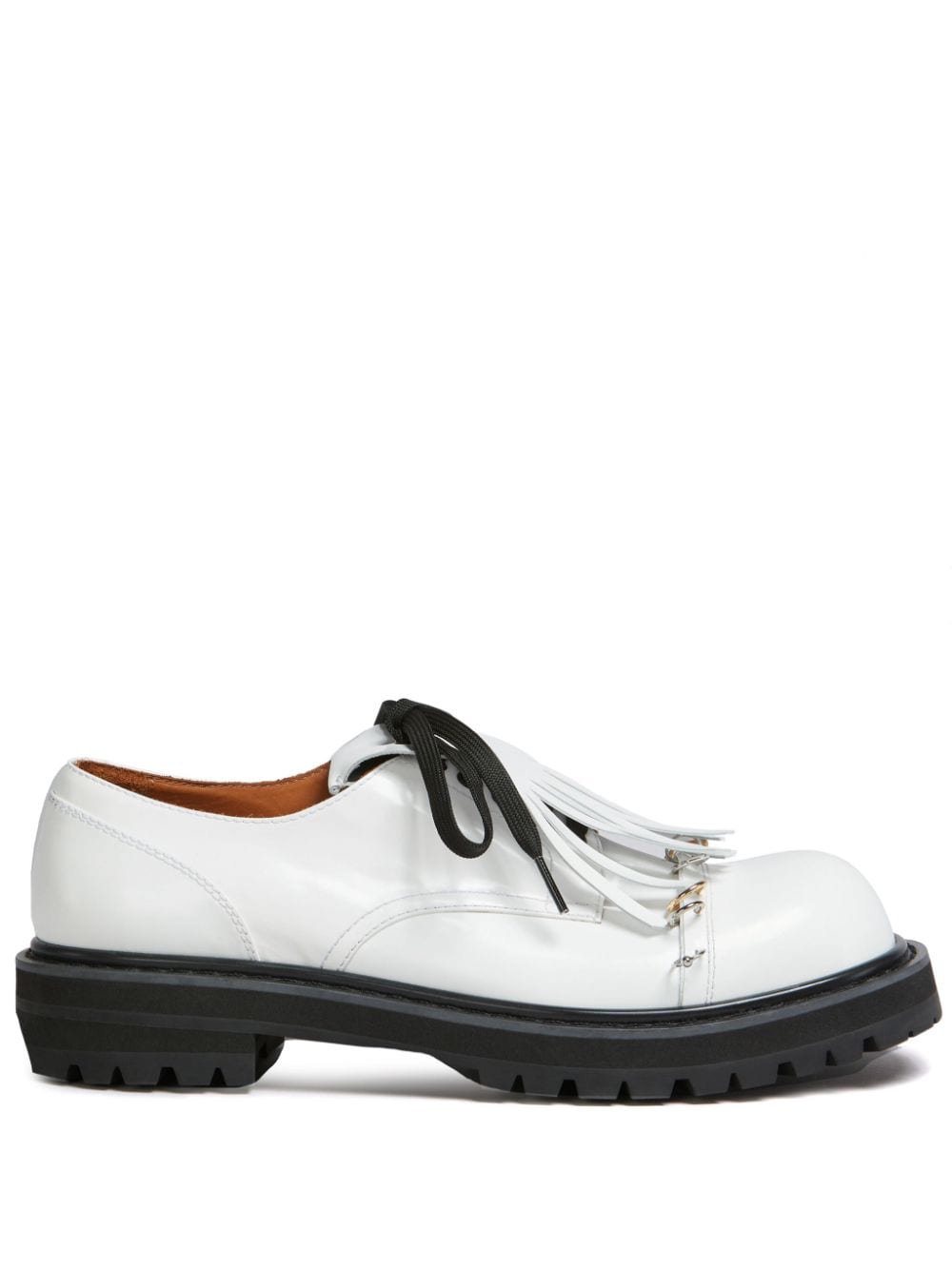 Marni Dada leather lace-up shoes - White von Marni