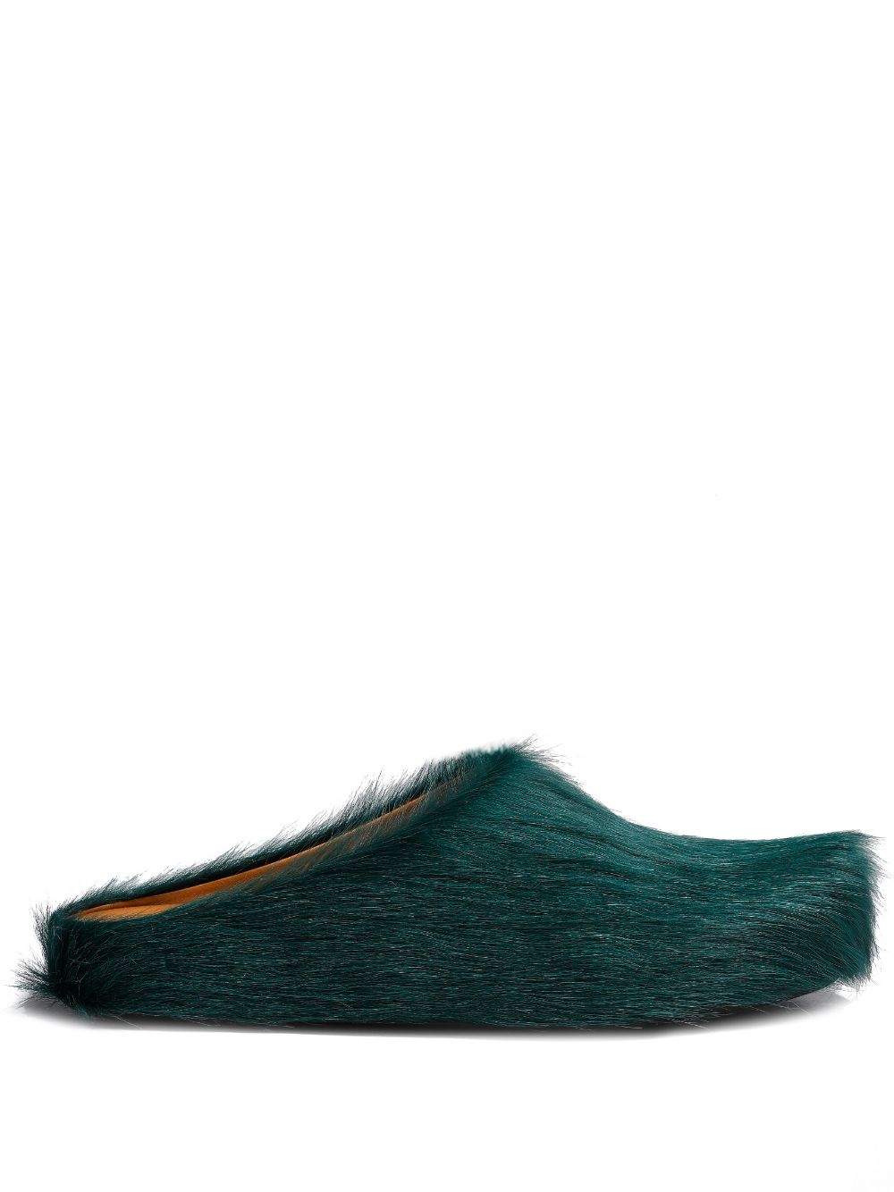 Marni Fussbett Sabot calf-hair slippers - Green von Marni