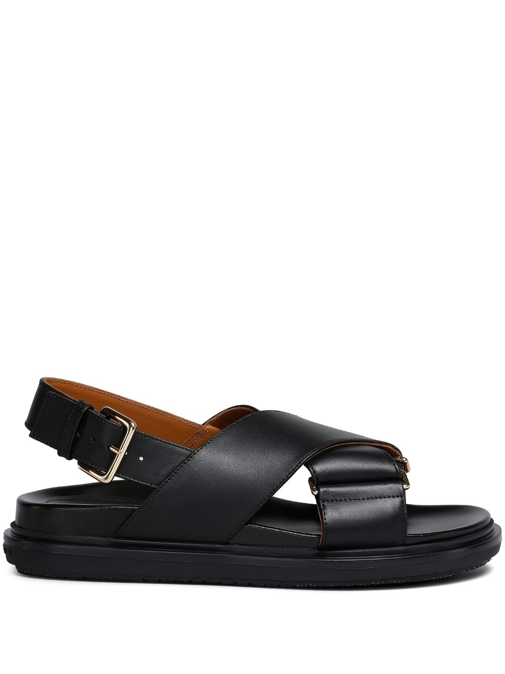 Marni Fussbet leather sandals - Black von Marni