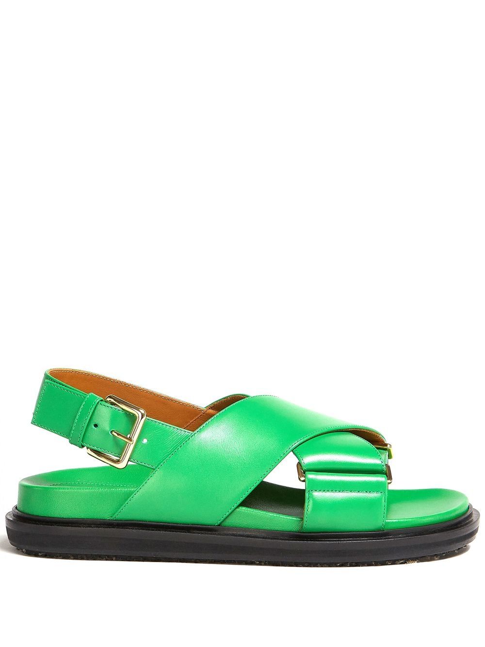 Marni Fussbett cross-strap slingback sandals - Green von Marni