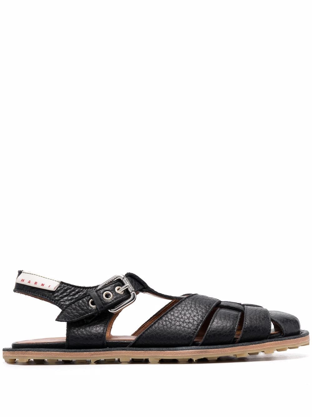 Marni Fussbett leather sandals - Black von Marni