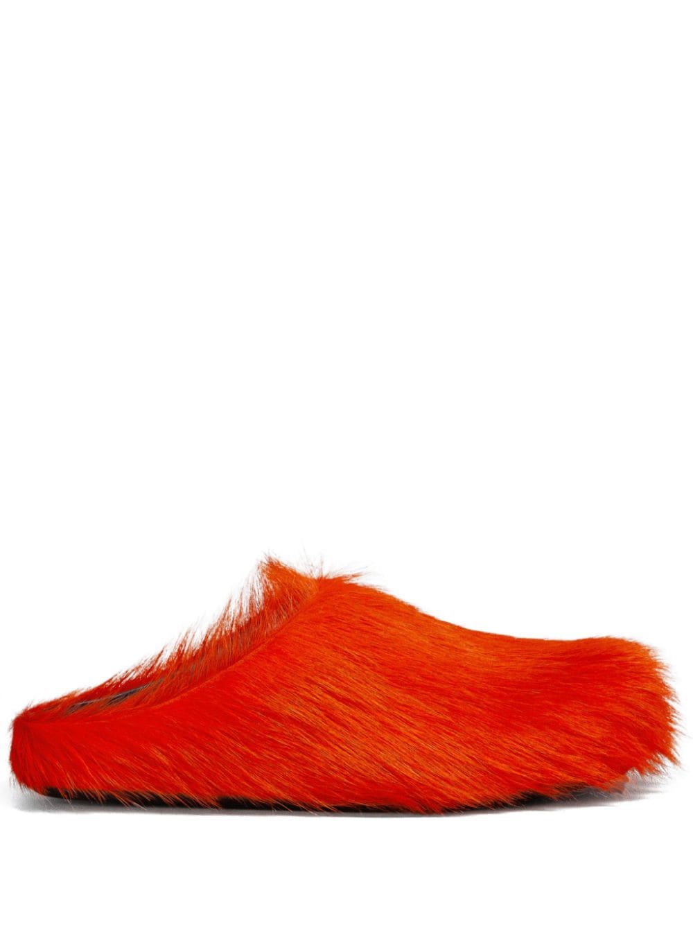Marni Fussett Sabot calf-hair mules - Orange von Marni