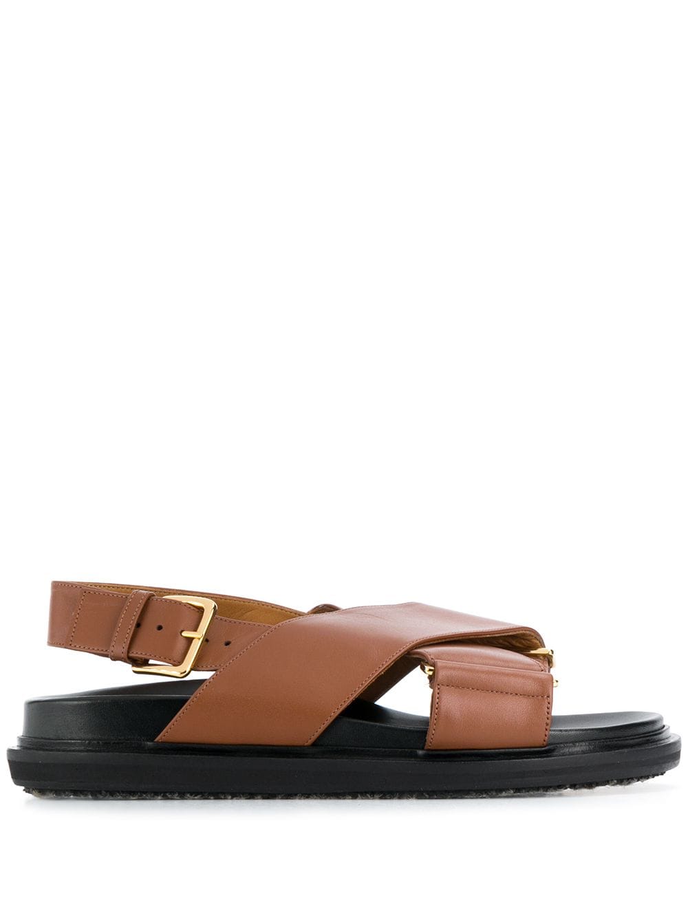 Marni Fussbet criss-cross sandals - Brown von Marni