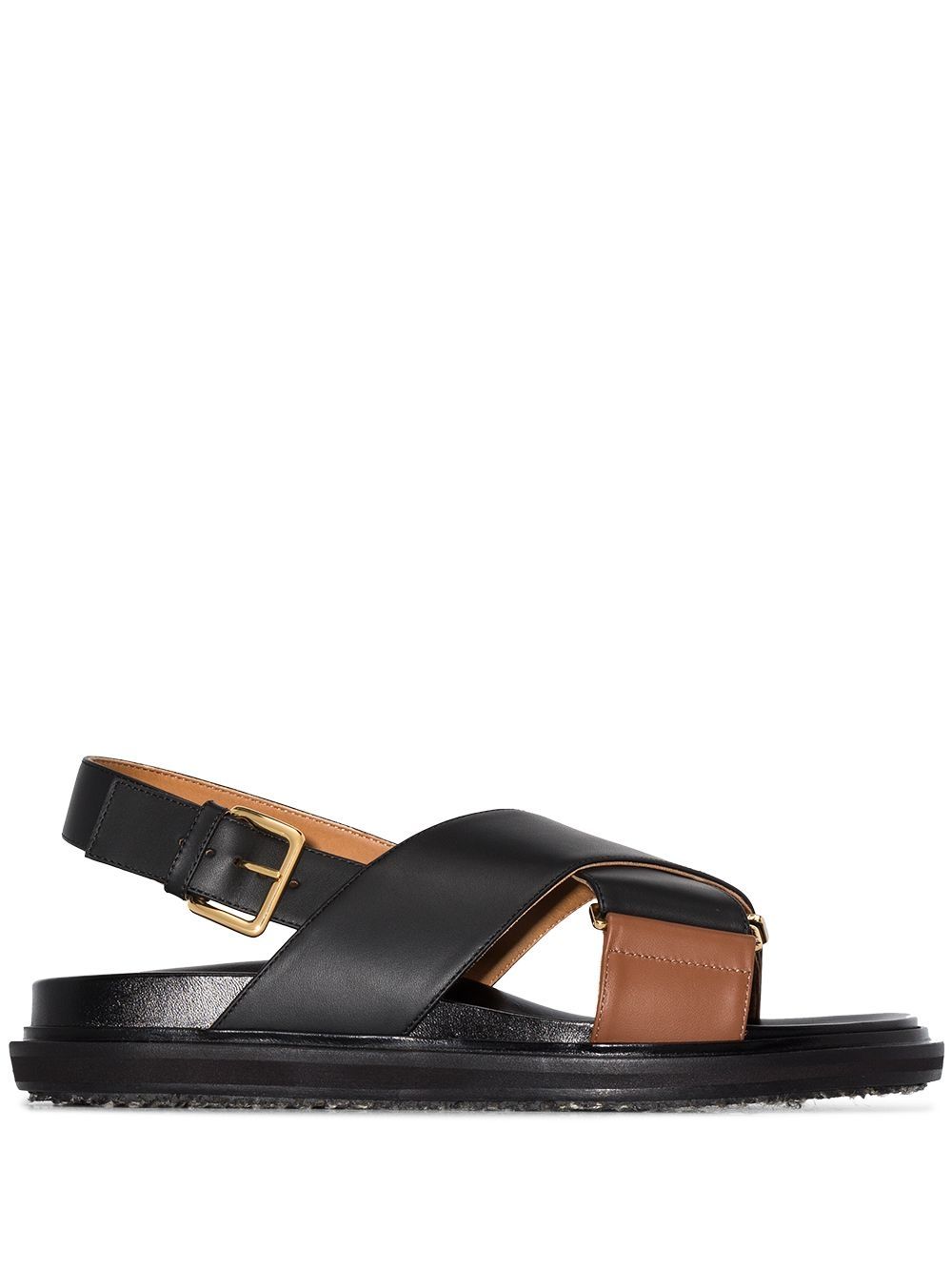 Marni Fussbet crossover-strap sandals - Black von Marni