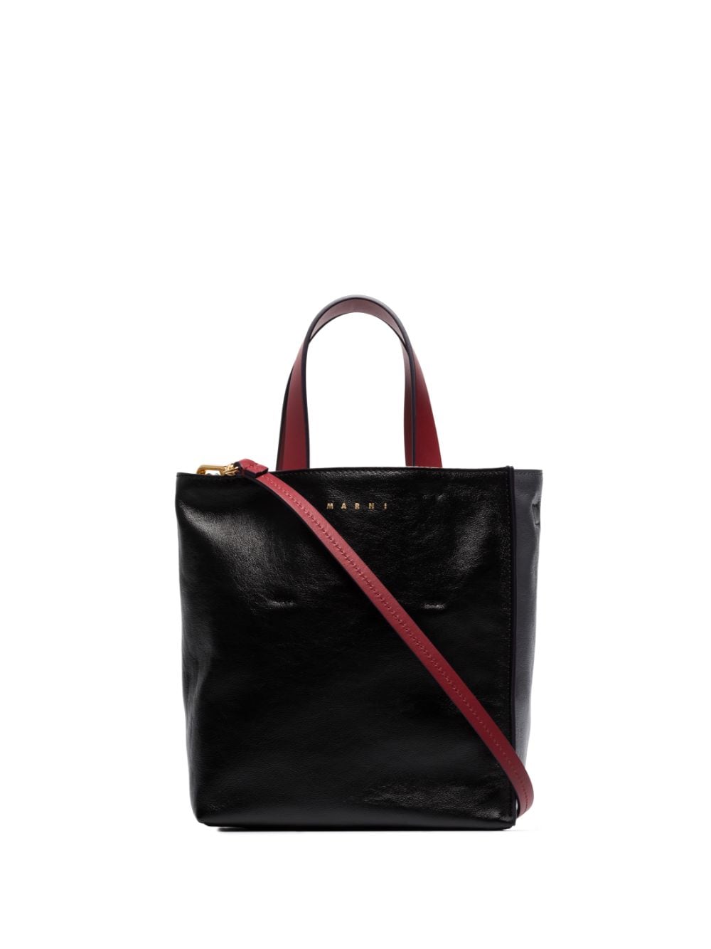 Marni Museo leather tote bag - Black von Marni